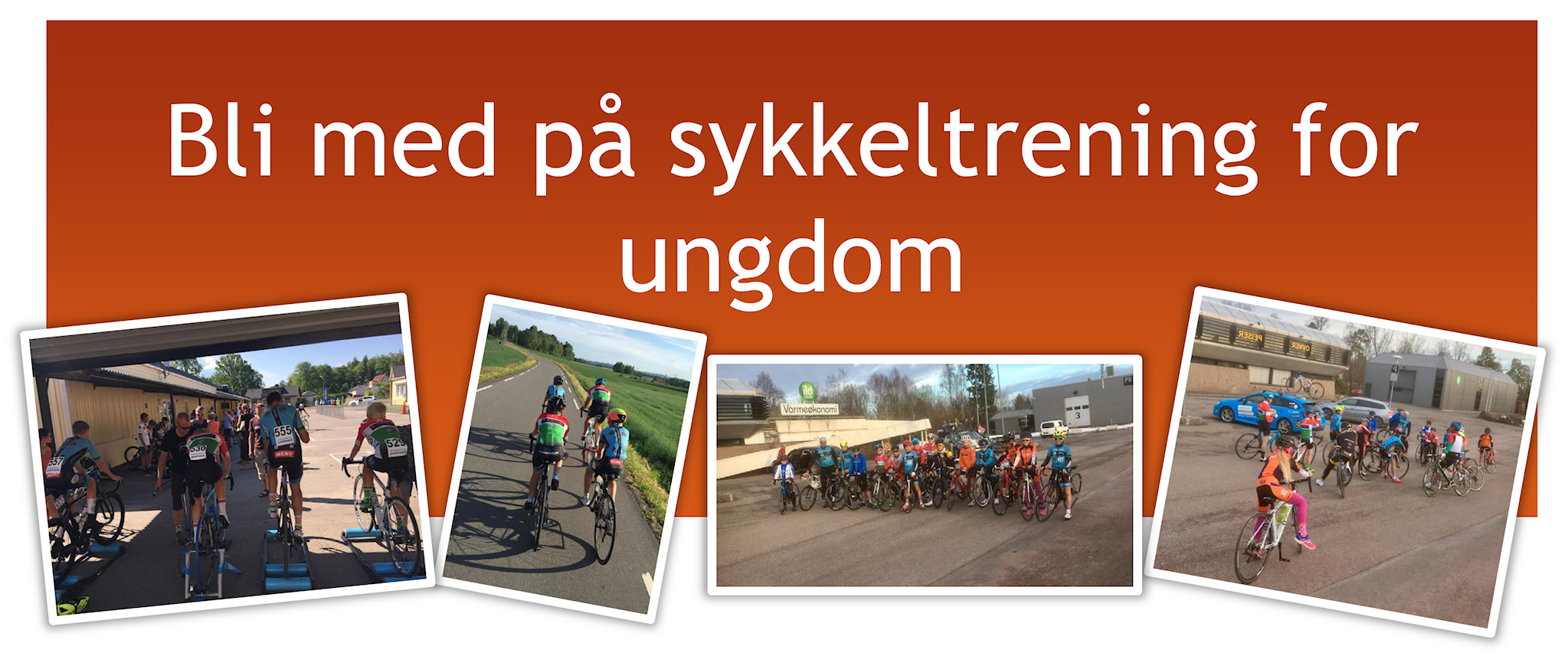 Bli med på sykkeltrening for ungdom